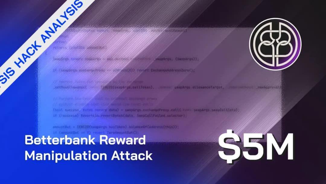 BetterBank Exploit: $5M Lost in Reward Hack