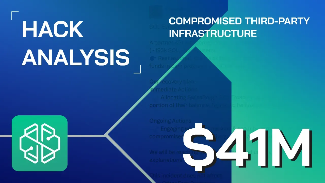 SwissBorg's $41M Exploit (Detailed Breakdown)